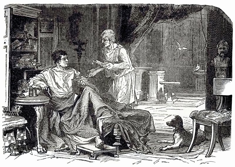 Római tanulmány, Edward Ollier Cassells Illustrated Universal History illusztrációja, 1890-ben megjelent (digitálisan javított kép) alkotó: English School