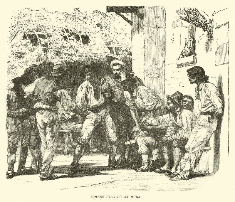 A rómaiak a Morában játszanak alkotó: English School