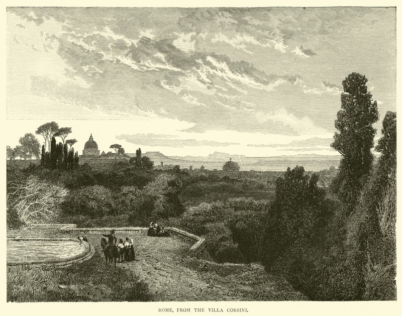 Róma, a Villa Corsiniból alkotó: English School
