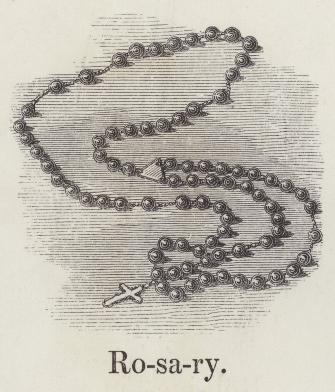 Rózsafüzér (metszet) alkotó: English School