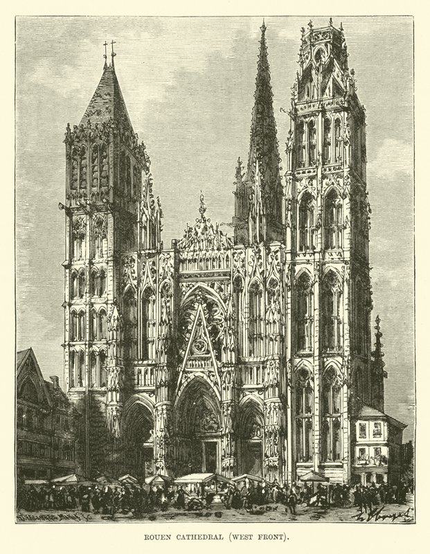 Rouen-i katedrális, nyugati front alkotó: English School