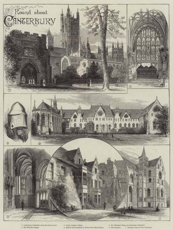 Kör Canterburyről (metszet) alkotó: English School