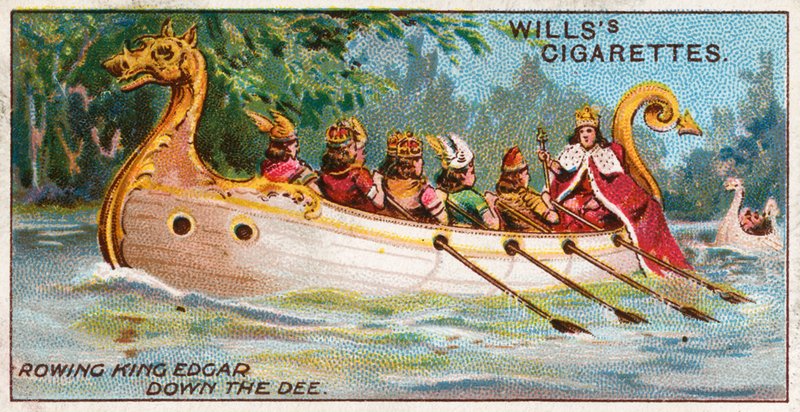 Edgár király evezős a Dee-n alkotó: English School