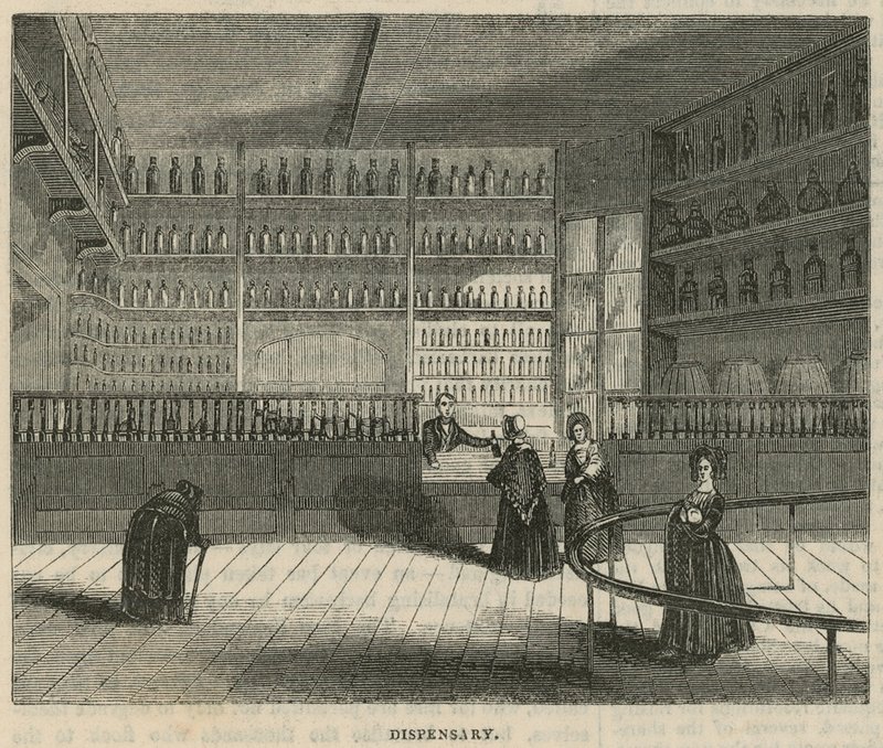 Royal Free Hospital, London: Gyógyszertár alkotó: English School