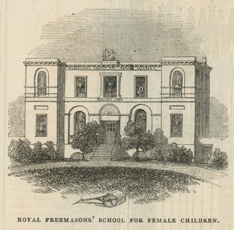 Királyi szabadkőműves iskola női gyermekek számára alkotó: English School