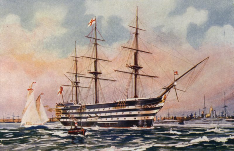 Royal Naval Barracks, Chatham: HMS Victory, Nelson zászlóshajója Trafalgarban alkotó: English School