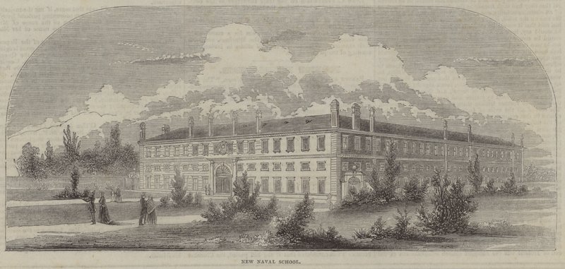 Royal Naval School, Deptford (metszet) alkotó: English School