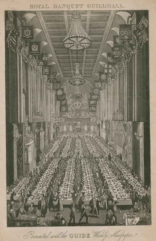 Királyi bankett, Guildhall, London alkotó: English School