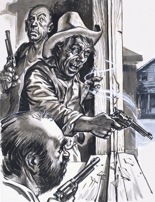 Ruffian Cowboys ablakból lövöldözős alkotó: English School