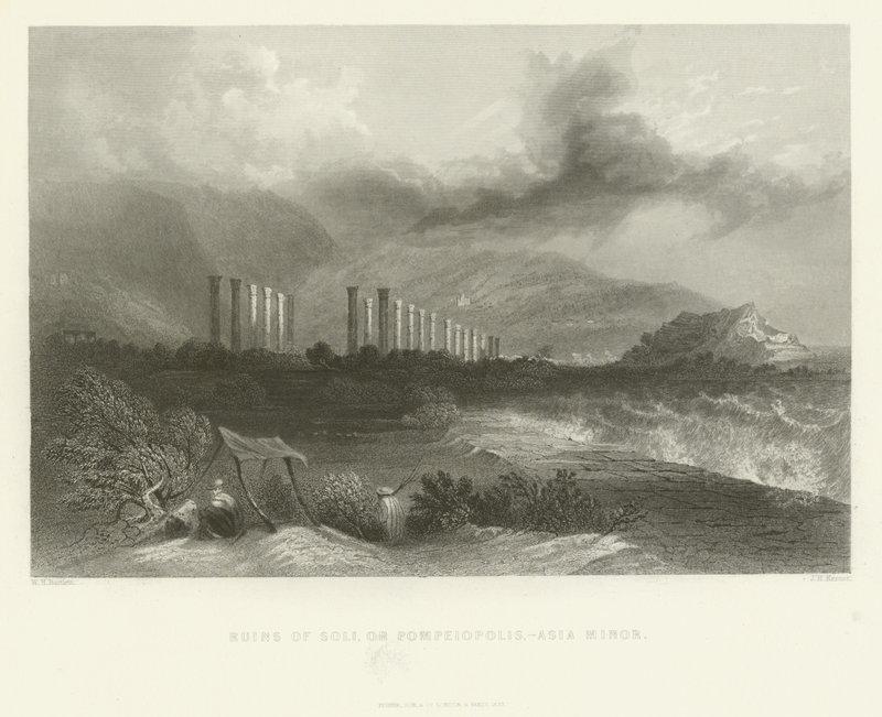 Soli romjai vagy Pompeiopolisz, Kis-Ázsia, 1837 alkotó: English School