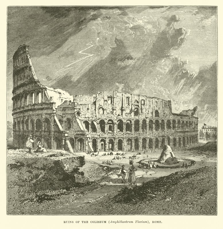 A Colosseum romjai, Amphitheatrum Flavium, Róma alkotó: English School