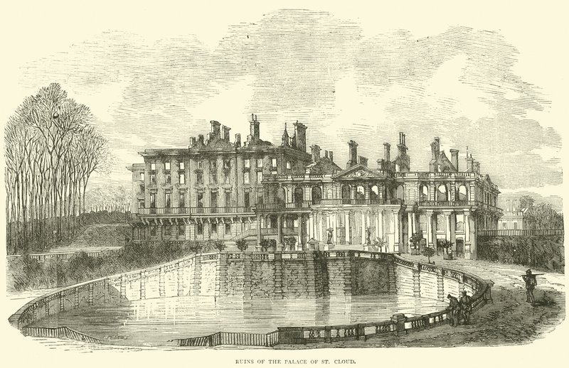A St Cloud palota romjai, 1870. október alkotó: English School