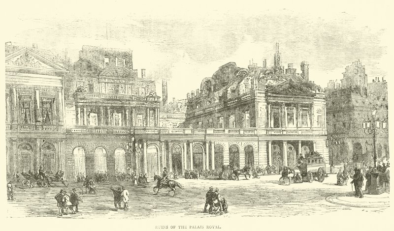 A Palais Royal romjai, 1871. május alkotó: English School