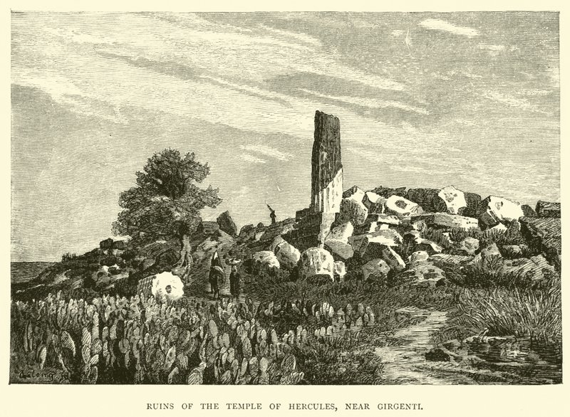 Herkules templomának romjai, Girgenti közelében alkotó: English School