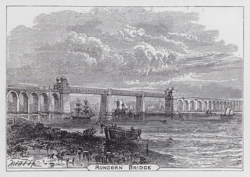 Runcorn híd (metszet) alkotó: English School