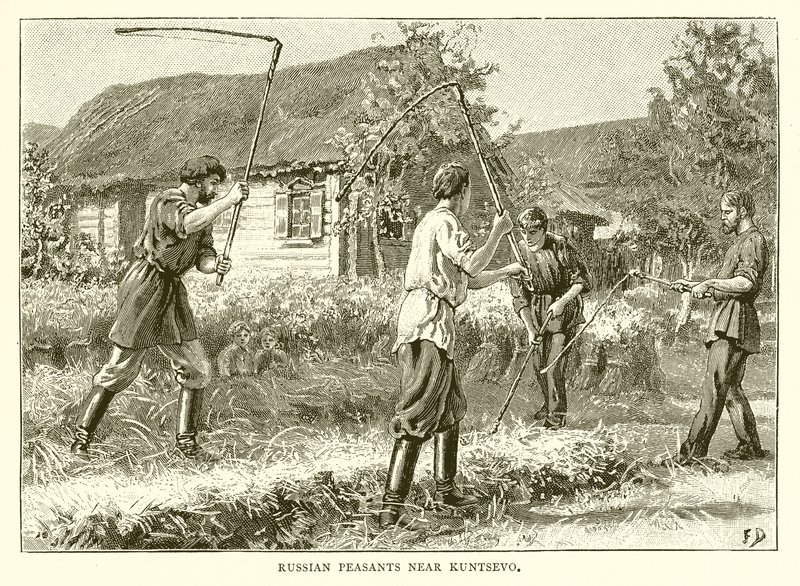 Orosz parasztok Kuntsevo mellett alkotó: English School