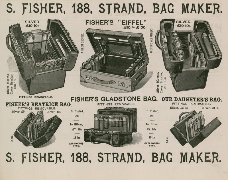 S Fisher, 188-as szál, táskakészítő alkotó: English School
