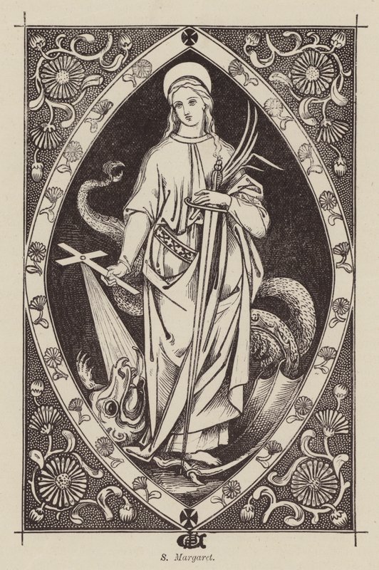 S Margit (metszet) alkotó: English School