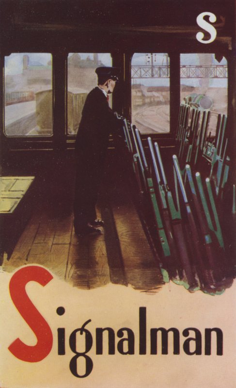 S, Signalman (színes litográfia) alkotó: English School