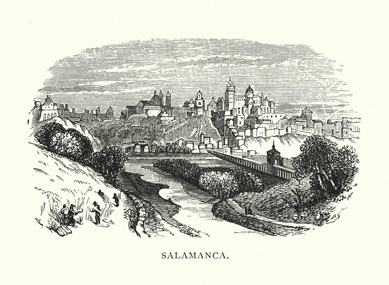 Salamanca (metszet) alkotó: English School