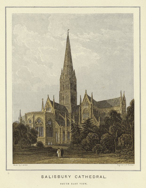 Salisbury katedrális, délkeleti nézet alkotó: English School