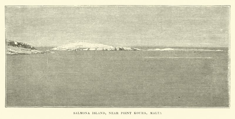 Salmona-sziget, Point Koura közelében, Máltán alkotó: English School