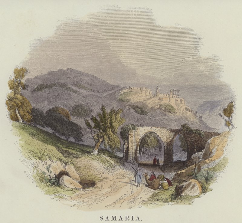 Samaria (színes metszet) alkotó: English School