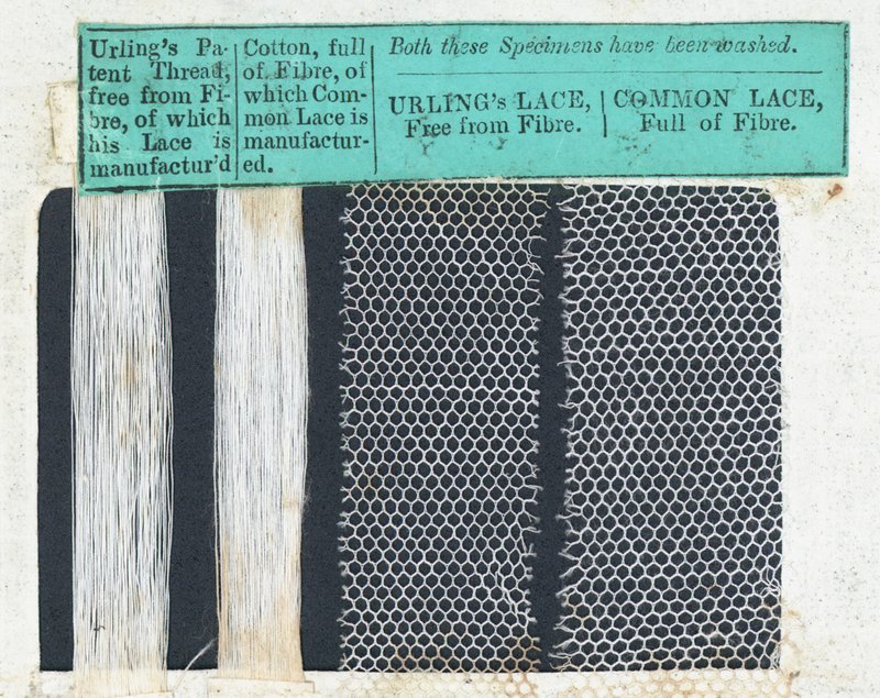 Urling csipke minták (textil) alkotó: English School