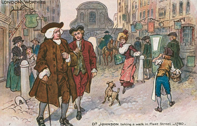 Samuel Johnson angol író (színes litho) alkotó: English School