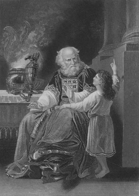 Sámuel Éli előtt (metszet) alkotó: English School