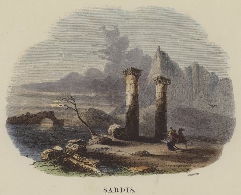 Sardis (színes metszet) alkotó: English School
