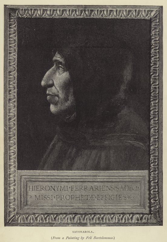 Savonarola (metszet) alkotó: English School