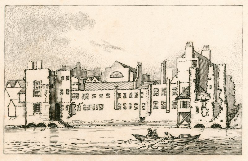 Savoy, London, ahogy jelenleg van, 1792 alkotó: English School