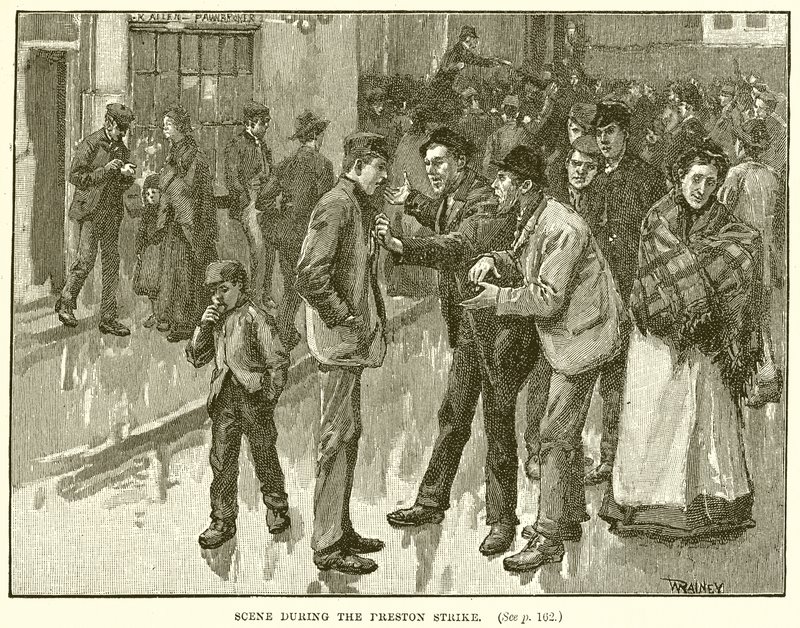 Jelenet a Preston Strike idején alkotó: English School