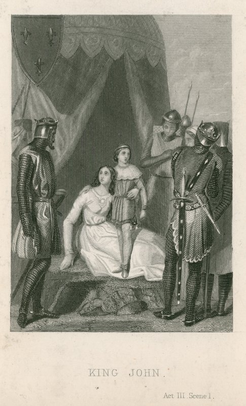 Jelenet William Shakespeare János királyból alkotó: English School
