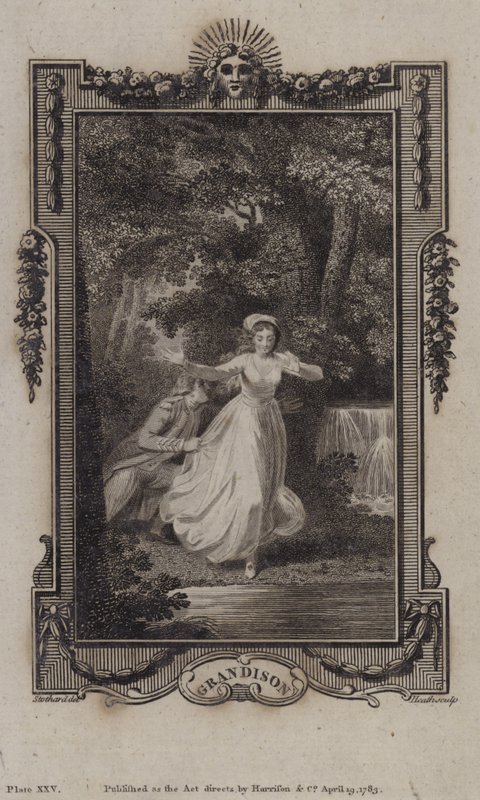 Jelenet a Sir Charles Grandison történetéből, Samuel Richardson alkotó: English School