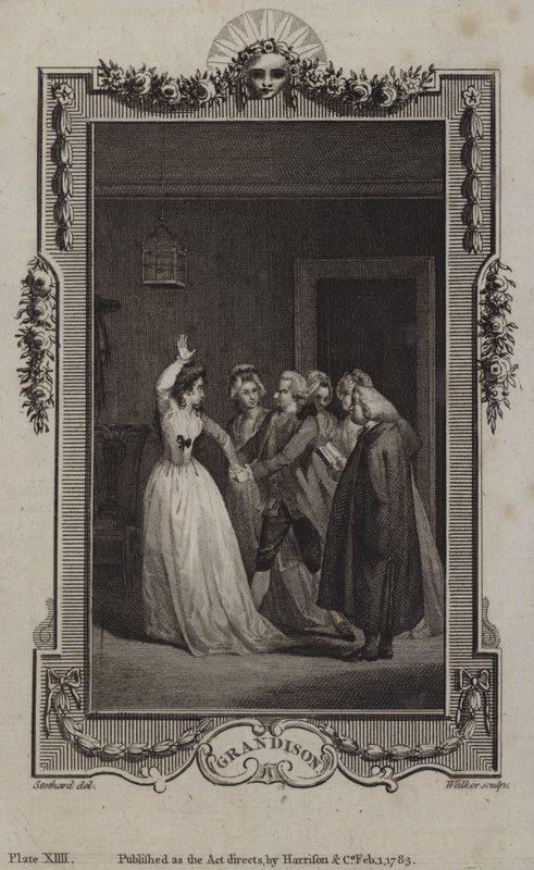 Jelenet a Sir Charles Grandison történetéből, Samuel Richardson alkotó: English School