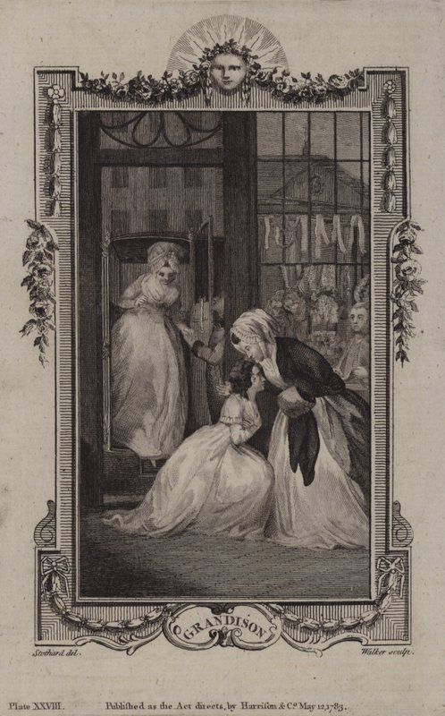 Jelenet a Sir Charles Grandison történetéből, Samuel Richardson alkotó: English School