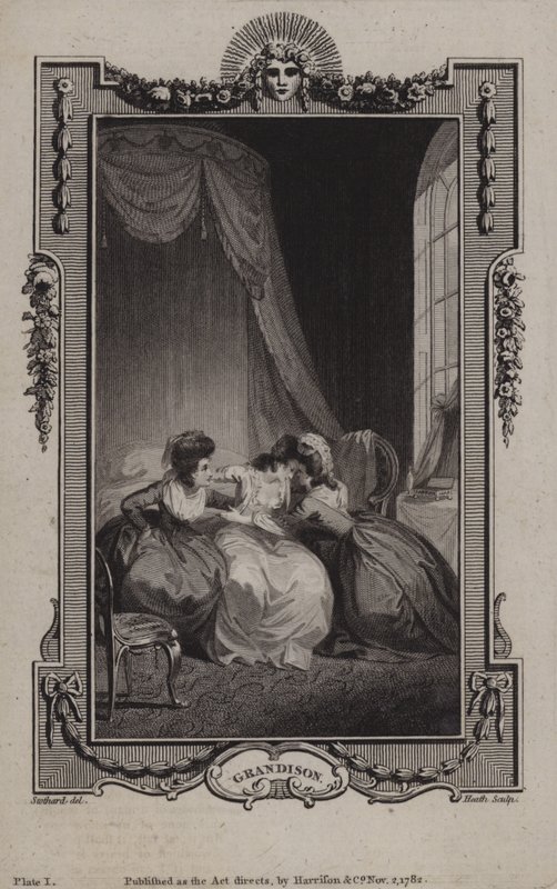 Jelenet a Sir Charles Grandison történetéből, Samuel Richardson alkotó: English School