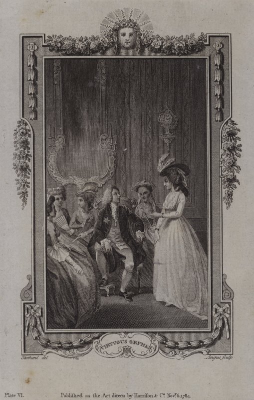 Jelenet az Erényes árvából, Mary Collyer alkotó: English School