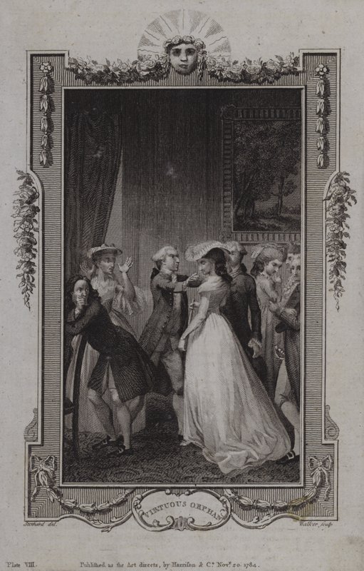 Jelenet az Erényes árvából, Mary Collyer alkotó: English School