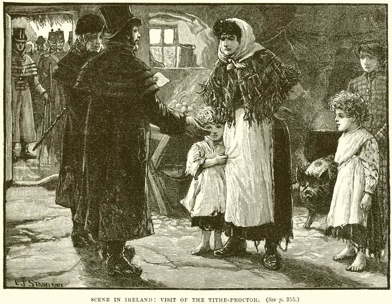 Jelenet Írországban: A tizedproktor látogatása alkotó: English School