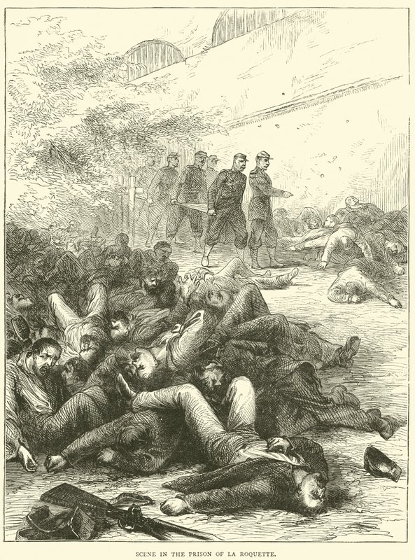 Jelenet a La Roquette börtönben, 1871 alkotó: English School