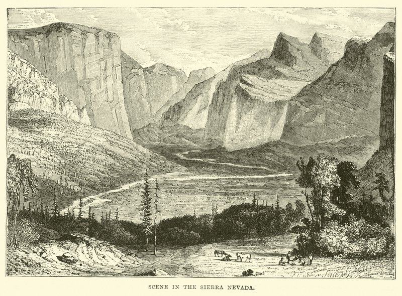 Jelenet a Sierra Nevadában alkotó: English School