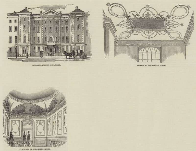 Schomberg-ház, Pall Mall (metszet) alkotó: English School