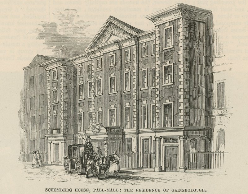 Schomberg-ház, Pall Mall, London, Thomas Gainsborough rezidenciája alkotó: English School