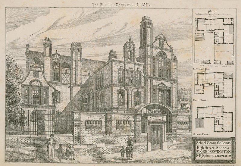 Londoni Iskolatanács, High Street Schools, Stoke Newington, London alkotó: English School