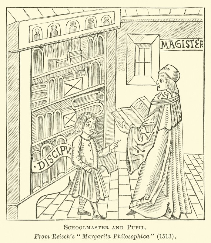 Iskolamester és tanítvány alkotó: English School