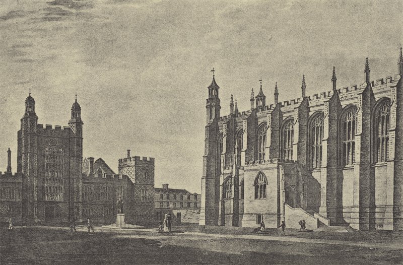 Iskolaudvar 1814-ben (mélynyomás) alkotó: English School