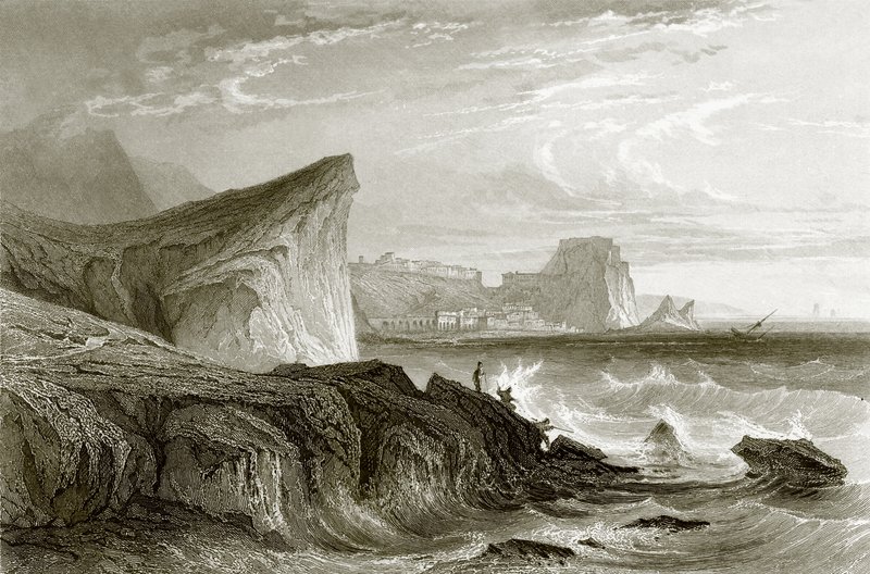 Scilla és Charybdis, Szicília alkotó: English School